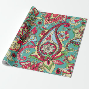 Papier Cadeau Paisley motif. Motif oriental sans couture à base 