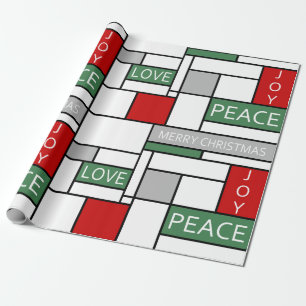 Papier Cadeau Paix, amour, joie