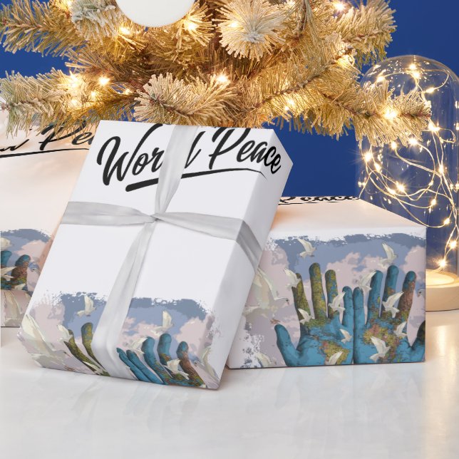 Papier Cadeau Paix mondiale (Vacances)