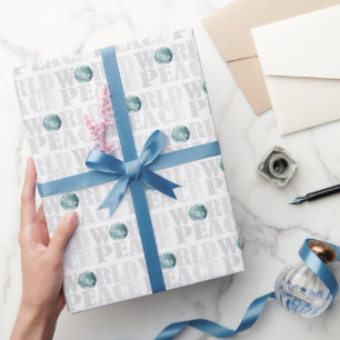 Papier Cadeau Paix mondiale stylée chic moderne simple