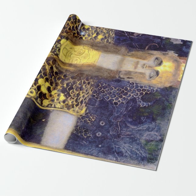 Papier Cadeau Pallas Athena, Gustav Klimt (Déroulé)
