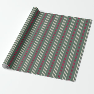 Papier Cadeau Palme de canne à canne, style hawaïen Noël