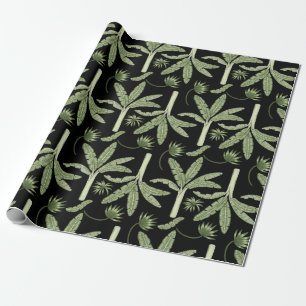 Papier Cadeau palmiers tropicaux sans couture motif