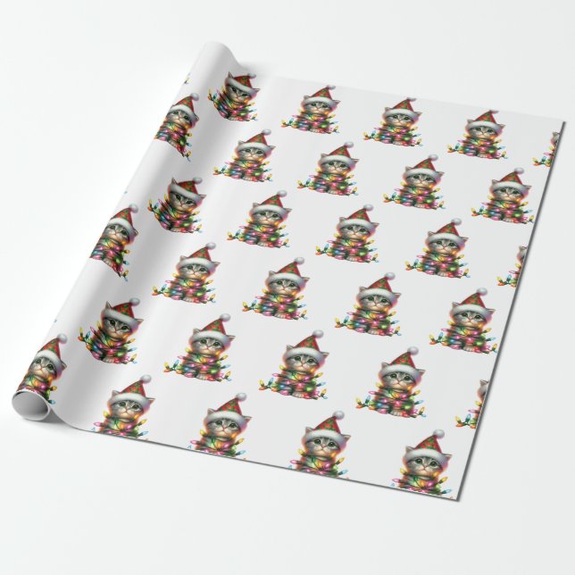 Papier Cadeau Pals de Noël et animaux de compagnie (Déroulé)