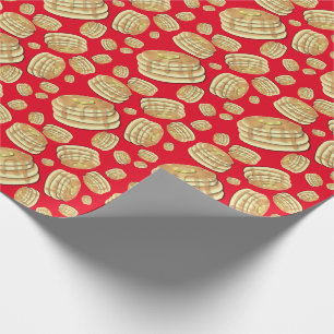 Papier Cadeau Pancake Anniversaire Fête Flapjack Cute Enfants