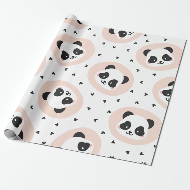 Papier Cadeau Panda (Déroulé)