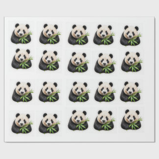 Papier Cadeau panda animal cutepanda sucré 