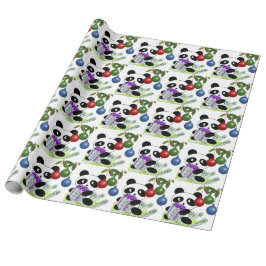 Papier Cadeau Panda cadeau de Noël