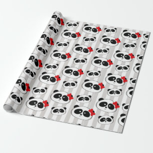 Papier Cadeau Panda de Quinceanera du bonbon 16