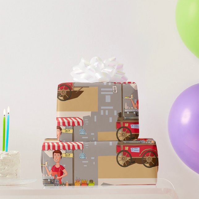 Papier Cadeau Panier alimentaire (Créateur téléchargé)