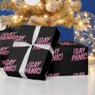 Papier Cadeau Panique gay protestation LGBTQ Fierté