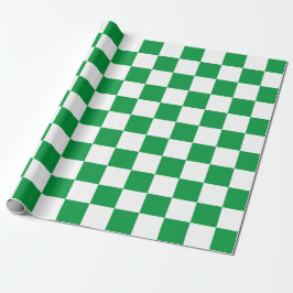 Papier Cadeau Panneau blanc vert