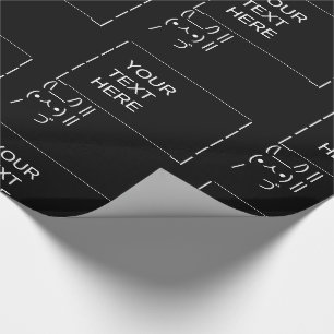 Papier Cadeau Panneau de protestation Rabbit / Art texte ASCII p