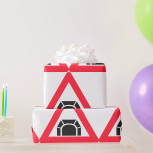 Papier Cadeau Panneau de signalisation de tunnel Symbole de la c