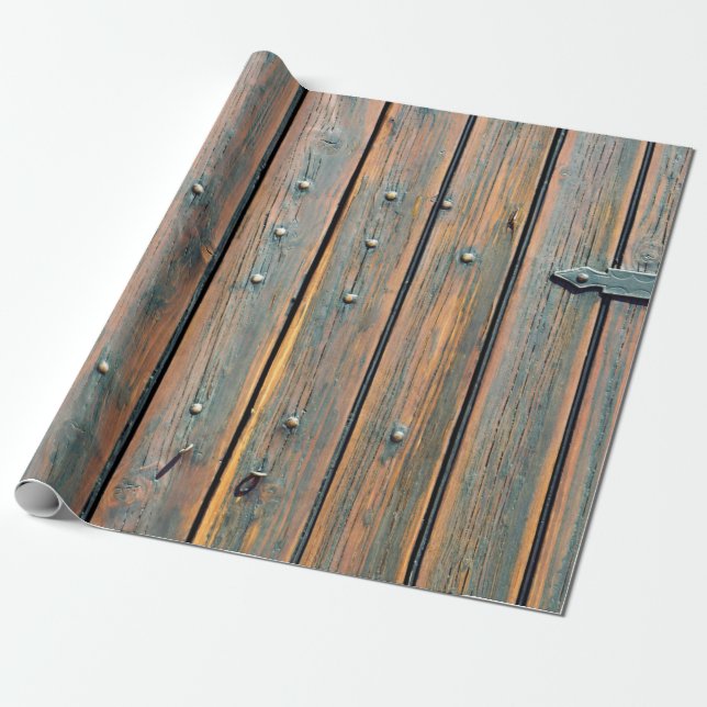 Papier Cadeau panneau en bois Brown (Déroulé)