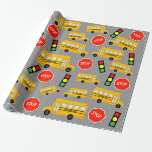 Papier Cadeau Panneau lumineux de signalisation routière de l'éc