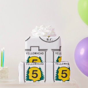 Papier Cadeau Panneau routier de Yellowhead