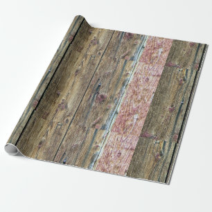 Papier Cadeau Panneaux en bois rustique