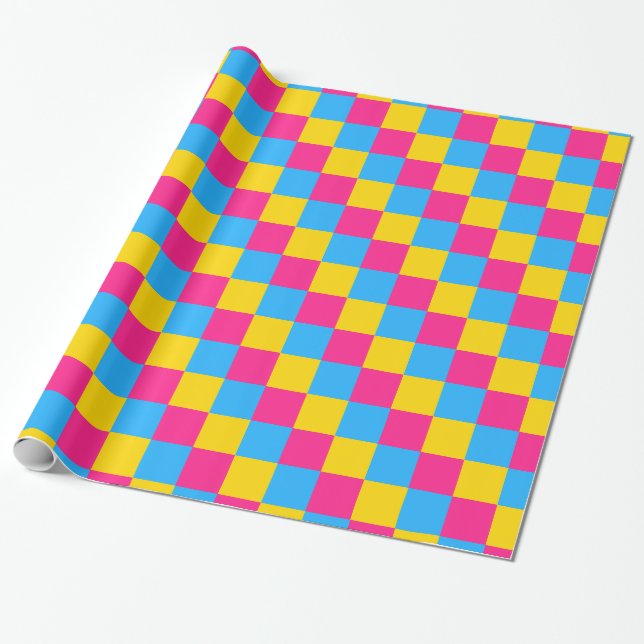 Papier Cadeau Pansexuality pride colors Wrapping Paper (Déroulé)