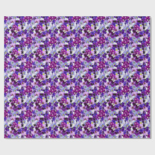 Papier Cadeau Pansies Colorées, Jolies Fleurs,