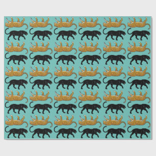 Papier Cadeau panthère noir