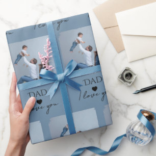 Papier Cadeau Papa, Je T'Aime" — Pour Fête des pères -
