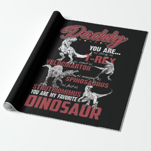 Papier Cadeau Papa You Are As Strong As T-rex