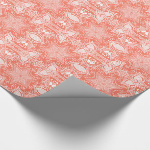 Papier Cadeau Papaya Mandala