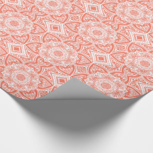 Papier Cadeau Papaya Mandala