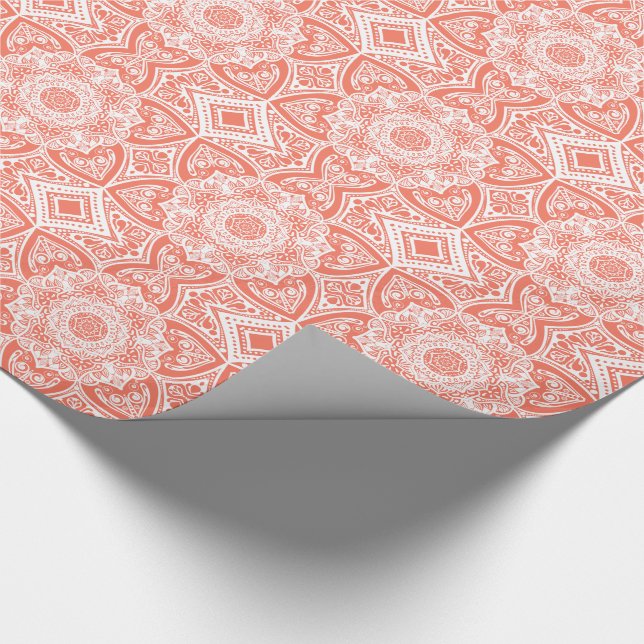 Papier Cadeau Papaya Mandala (Coin)