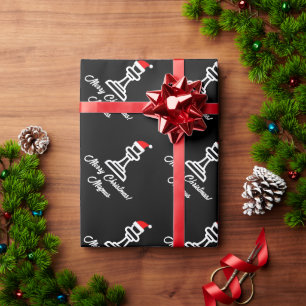 Papier Cadeau Pape d'échecs du Père Noël Fête