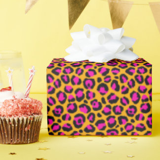 Papier Cadeau Paper du Colorful Leopard Print Wrapping