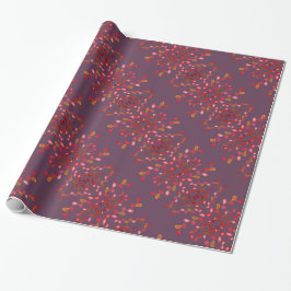 Papier Cadeau Papier à enveloppement à motifs prune