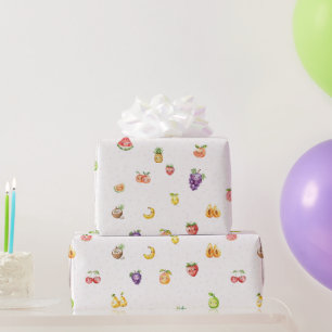 Papier Cadeau Papier à enveloppement à thème de fruits