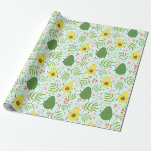 Papier Cadeau Papier à enveloppement Avocado