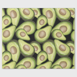 Papier Cadeau Papier à enveloppement Avocado