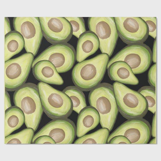 Papier Cadeau Papier à enveloppement Avocado (Plat)