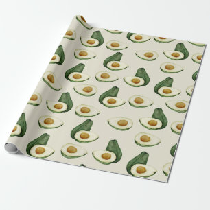 Papier Cadeau Papier à enveloppement Avocado