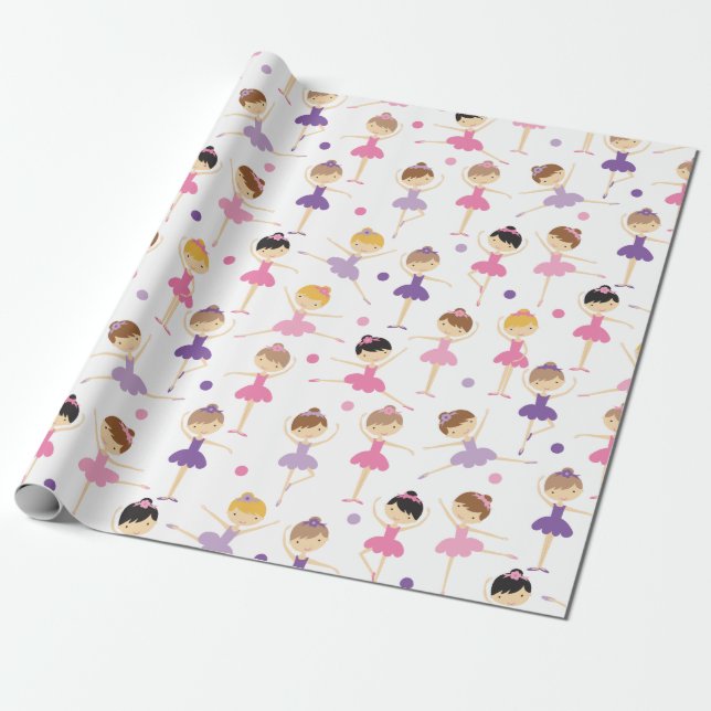 Papier Cadeau Papier à enveloppement Ballerina (Déroulé)