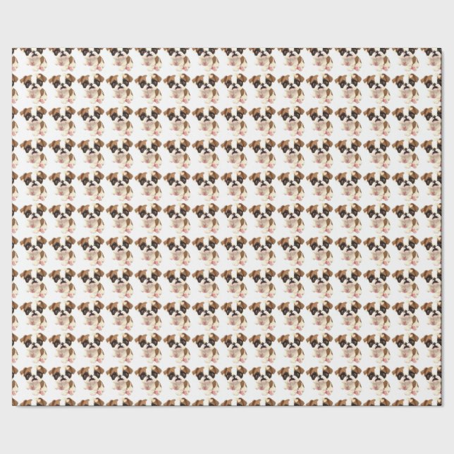 Papier Cadeau Papier à enveloppement Bulldog anglais (Couture)