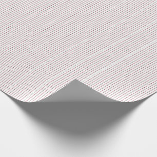Papier Cadeau Papier à enveloppement cadeau rayé-Rouge-Blanc 02