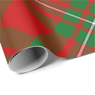 Papier Cadeau Papier à enveloppement Clan Gregor Tartan