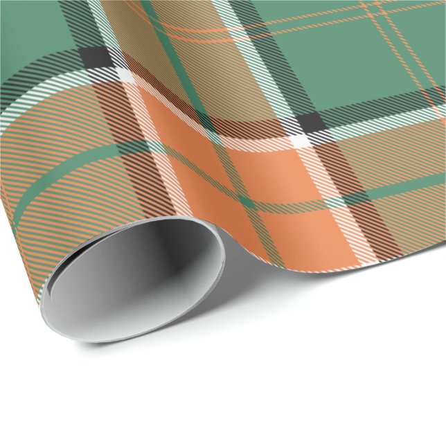 Papier Cadeau Papier à enveloppement Clan Pollock Tartan (Coin rond)