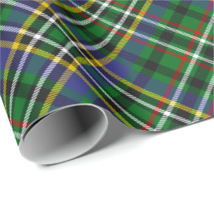 Papier Cadeau Papier à enveloppement Clan Scott Green Tartan