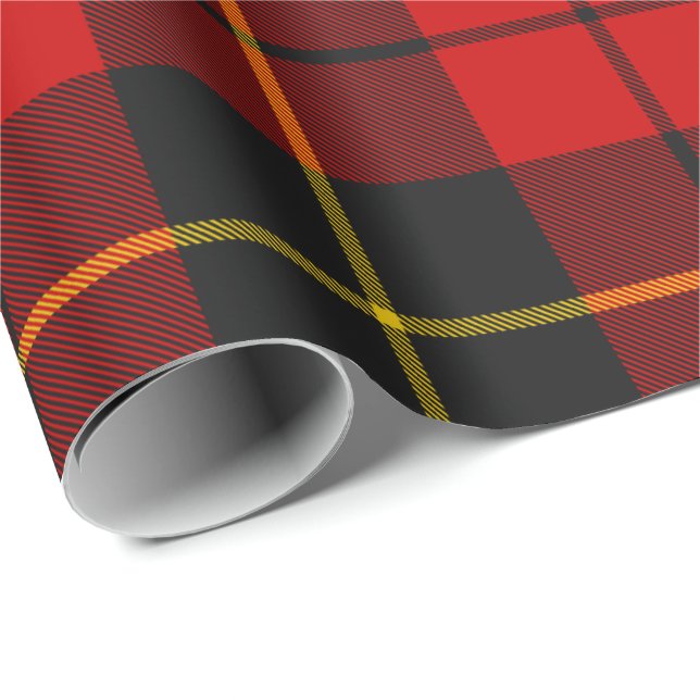 Papier Cadeau Papier à enveloppement Clan Wallace Tartan (Coin rond)