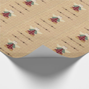 Papier Cadeau Papier à enveloppement d'angle primitif