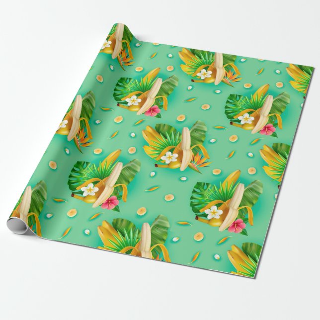 Papier Cadeau Papier à enveloppement de banane (Déroulé)