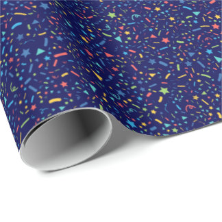 Papier Cadeau Papier à enveloppement de fête Confetti