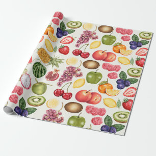 Papier Cadeau Papier à enveloppement de fruits
