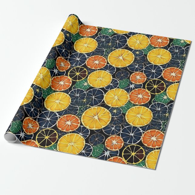 Papier Cadeau Papier à enveloppement de fruits (Déroulé)